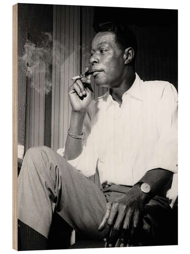 Holzbild Nat King Cole