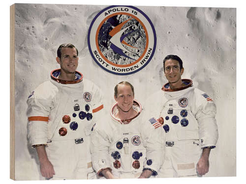 Tableau en bois Apollo 15 - NASA