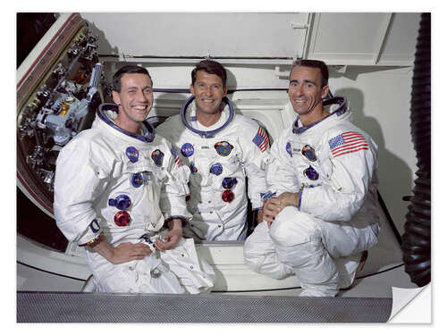 Selvklebende plakat Apollo 7 - NASA