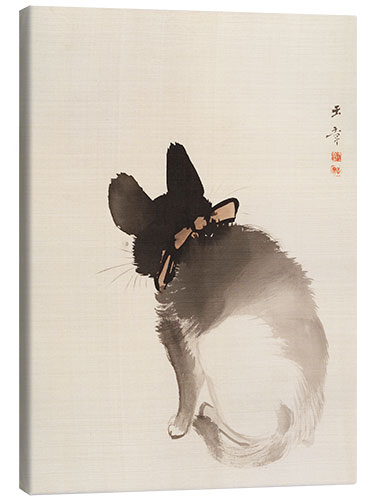 Tableau sur toile Chat vu de dos