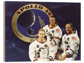 Tableau en bois Apollo 14 - NASA