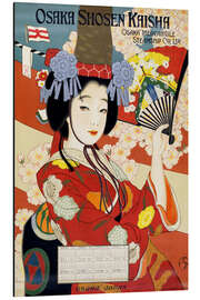 Magnettafel Osaka Shosen Kaisha Schifffahrtslinie