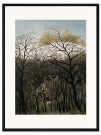 Gerahmter Kunstdruck Rendezvous im Wald