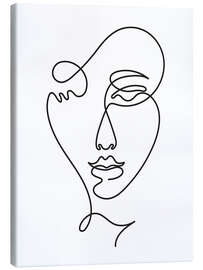 Canvas print Lineart Woman&#039;s Face II