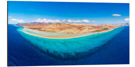Alubild Blauer Ozean und Jandia Naturpark, Fuerteventura