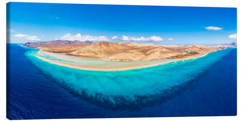 Quadro em tela Blue Ocean and Jandia Natural Park, Fuerteventura