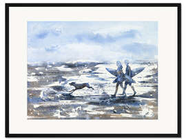 Gerahmter Kunstdruck Surf Strand