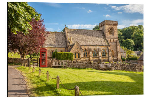 Cuadro de aluminio Typically England: Snowshill in the Cotswolds