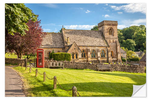 Sticker mural Typically England: Snowshill in the Cotswolds