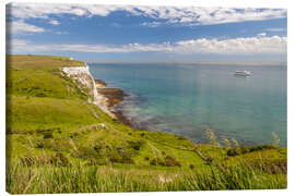 Leinwandbild Weiße Klippen von Dover (England)