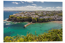 Cuadro de PVC Puerto de Port Isaac en Cornwall (Inglaterra)