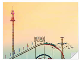 Wandsticker Kirmes am Rhein in Düsseldorf