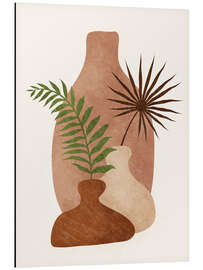 Magnettafel Tropische Blätter in Vasen