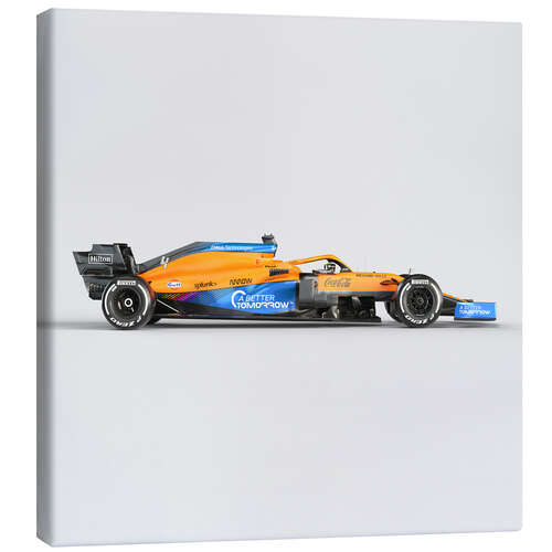 Canvas print McLaren MCL35M Launch 2021 side profile