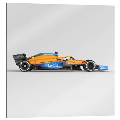 Gallery Print McLaren MCL35M Launch 2021 Seitenprofil