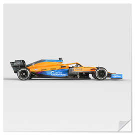 Autocolante decorativo McLaren MCL35M Launch 2021 side profile