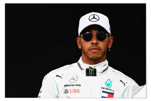 Naklejka na ścianę Lewis Hamilton with glasses, 2020 Australian Grand Prix