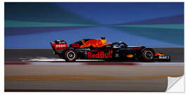 Muursticker Max Verstappen, Red Bull Racing, 2020 Bahrain Grand Prix