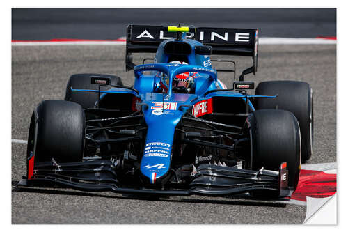 Sticker mural Esteban Ocon, Alpine 2021