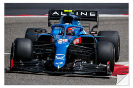 Sticker mural Esteban Ocon, Alpine 2021