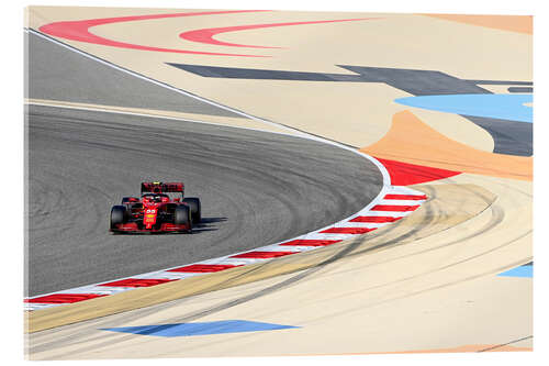 Cuadro de metacrilato Carlos Sainz, Ferrari, Bahrain Grand Prix 2021