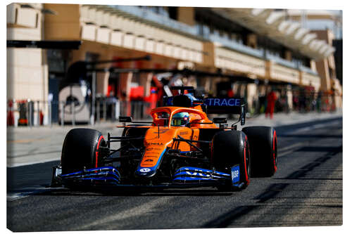 Tableau sur toile Ricciardo in der Boxengasse