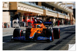 Wall sticker Ricciardo in der Boxengasse