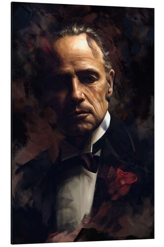 Aluminium print The Godfather Vito Corleone