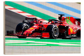 Holzbild Charles Leclerc, Ferrari IV