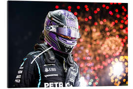 Gallery print Lewis Hamilton celebrates his win at the 2021 Bahrain Grand Prix