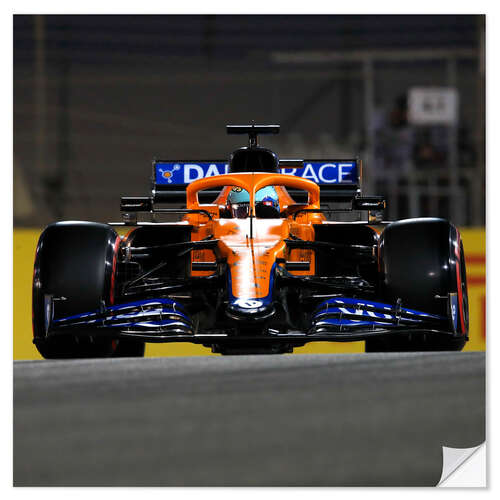 Selvklebende plakat Daniel Ricciardo, McLaren