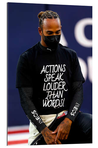 Galleritryk Lewis Hamilton, Actions speaks louder than words, Bahrain Grand Prix 2021