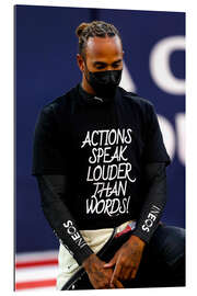 Galleritryk Lewis Hamilton, Actions speaks louder than words, Bahrain Grand Prix 2021