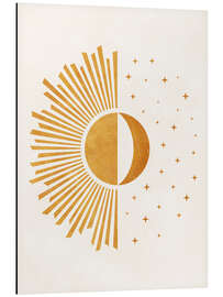 Magnettafel Boho Sonne und Mond - Tag und Nacht