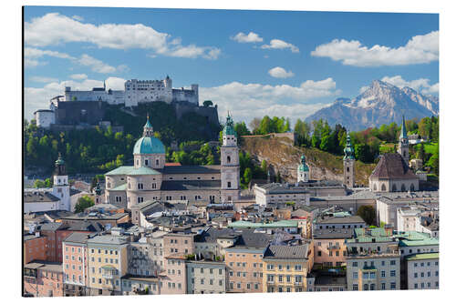 Alubild Salzburg im Sommer