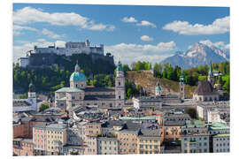 Foam board print Salzburg in summer