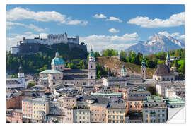 Muursticker Salzburg in summer