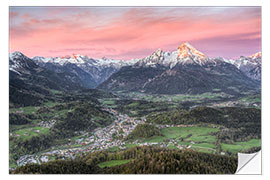 Wandsticker Berchtesgaden und Watzmann