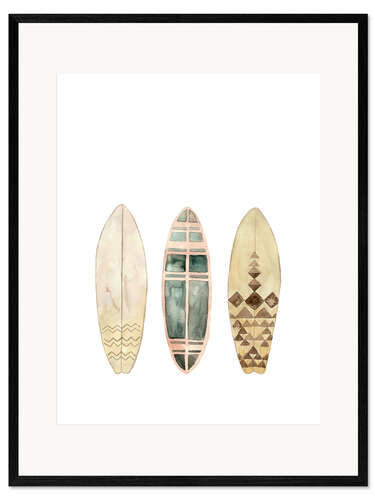 Framed art print Surfboards