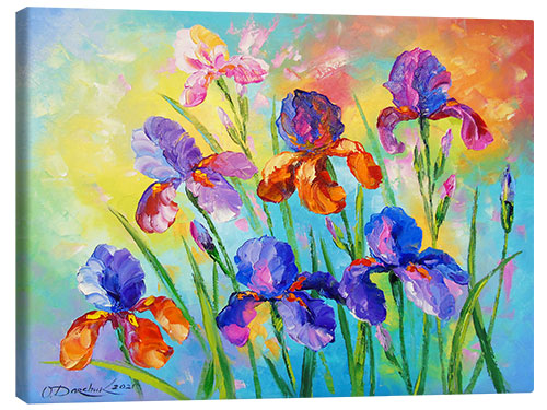 Canvas print Irises