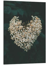 Magnettafel Blumenherz