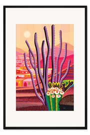 Gerahmter Kunstdruck Ocotillo-Kaktus
