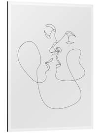 Magnettafel Lovers face