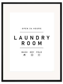 Gerahmter Kunstdruck Laundry Room