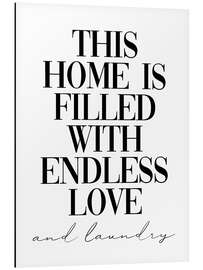 Magnettafel Endless love and laundry