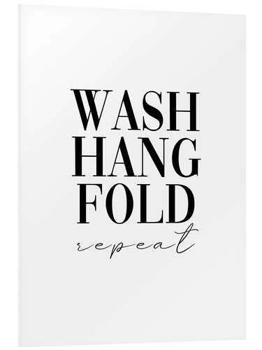 Tableau en PVC Wash, hang, fold, repeat