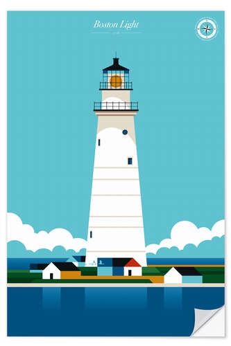 Wall sticker Boston Light Lighthouse