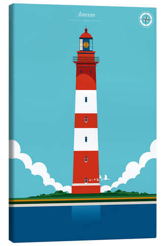 Tableau sur toile Amrum lighthouse