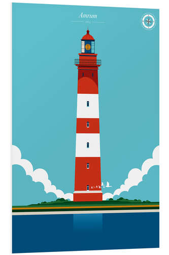 Tableau en PVC Amrum lighthouse