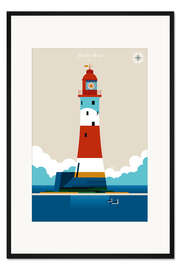 Gerahmter Kunstdruck Beachy Head Leuchtturm